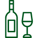 Weinflasche & Weinglas Icon
